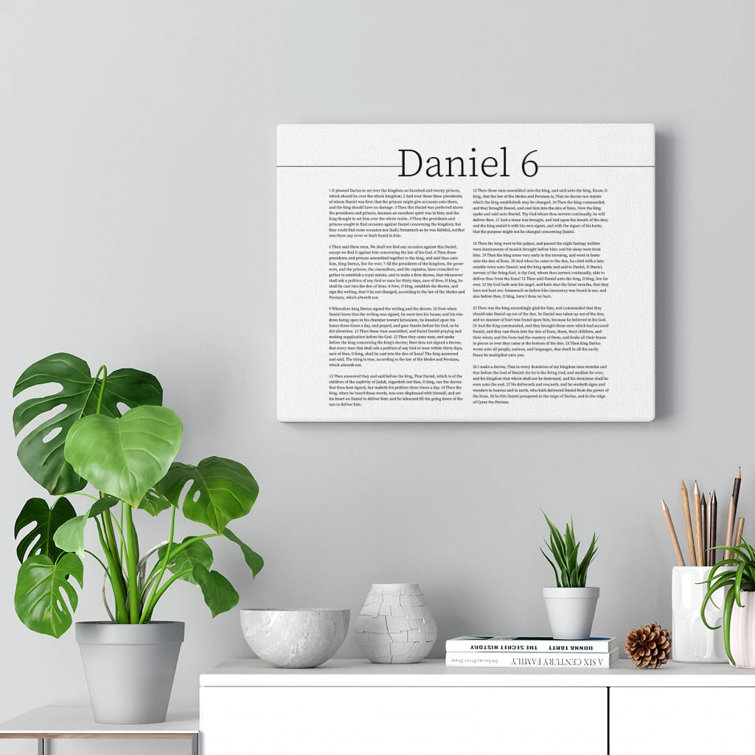 Trinx Daniel & The Lionâ€™S Den Daniel 6 Christian Wall Art Bible